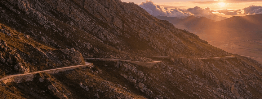 Swartberg Pass gravel mountain road near Prince Albert, the route travellers check before driving